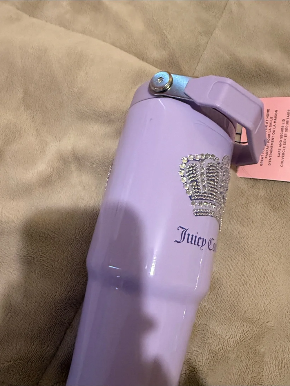 Juicy Couture Lilac Tumbler with Crown Crystal Accent